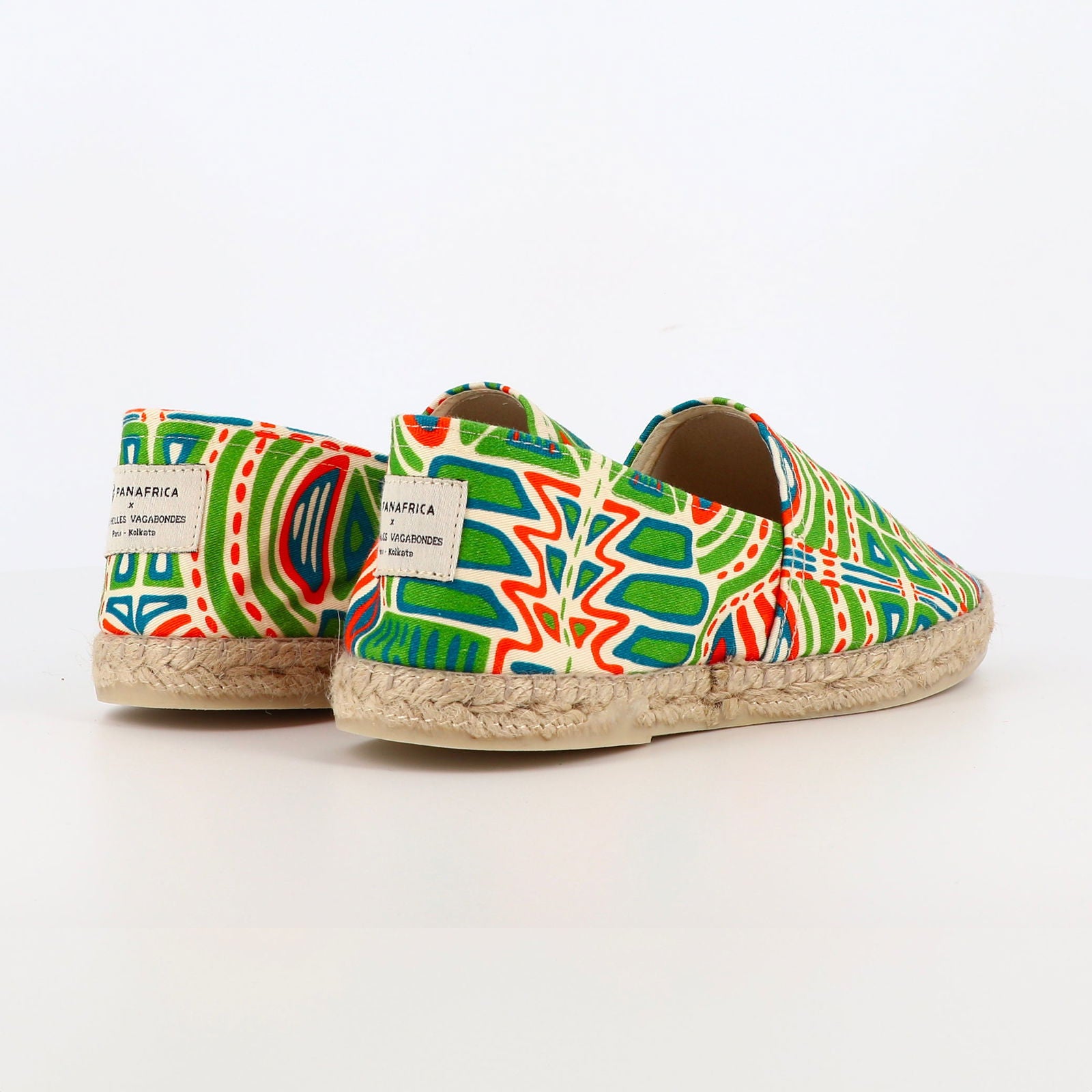 PANAFRICA - Baskets colorées et engagées - Espadrille - Vert